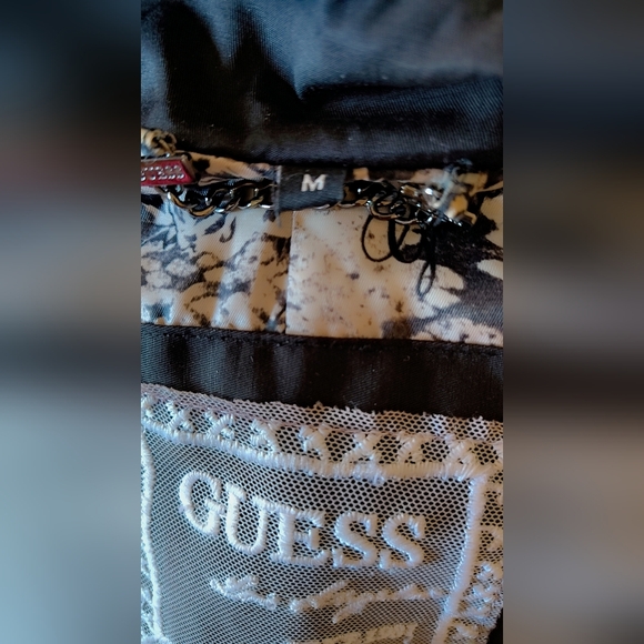 🖤Guess Black Trench Coat – Size M – Good Condition 🖤 - Picture 10 of 10
